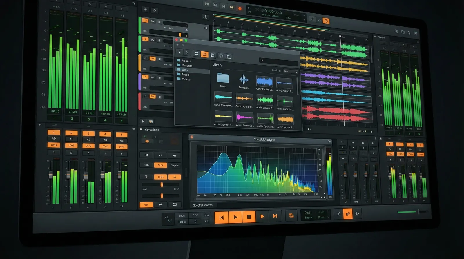 华娱乐 音效素材库界面展示